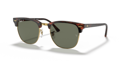 Ray-Ban RB3016 Clubmaster Classic Tortoise On Gold L