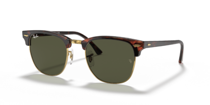 Ray-Ban RB3016 Clubmaster Classic Tortoise On Gold M